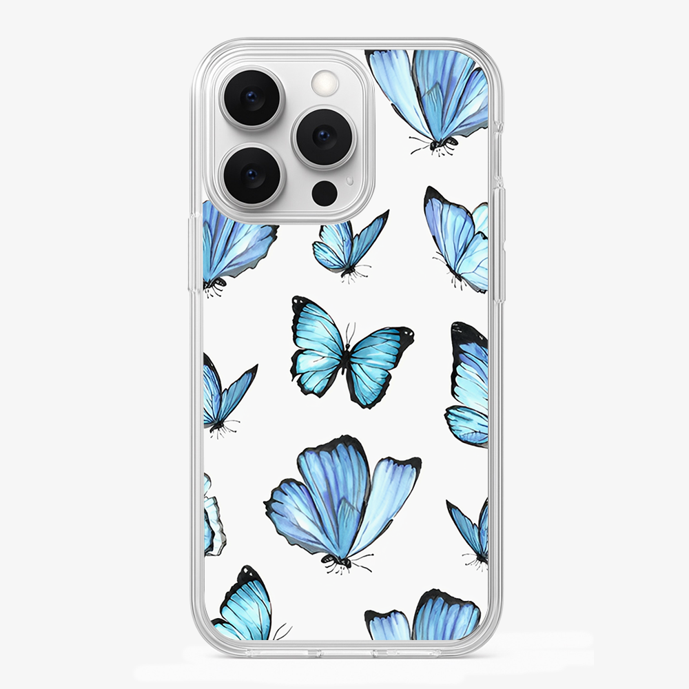 Butterfly Phone Case | Blue Glass Case