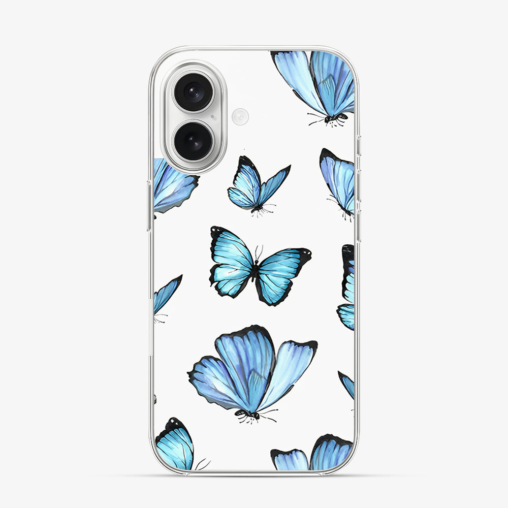 Blue Butterfly iPhone 17 Case