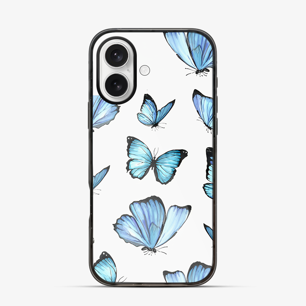 Blue Butterfly iPhone 16 Case