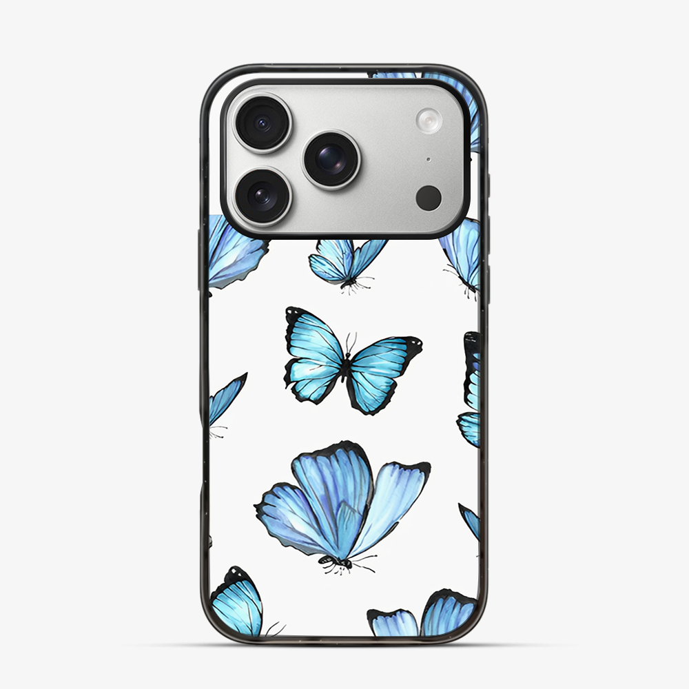 Blue Butterfly iPhone 17 Pro Max Case