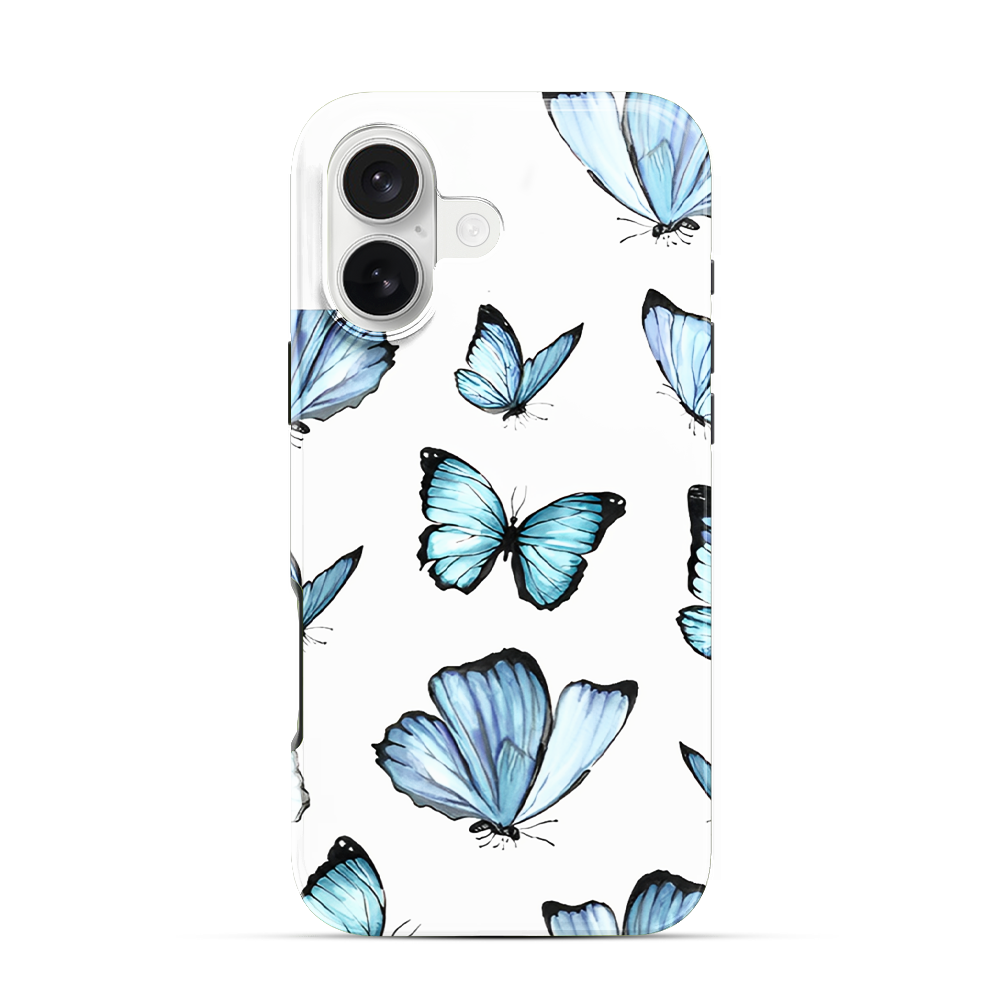 Blue Butterfly iPhone 17 Case