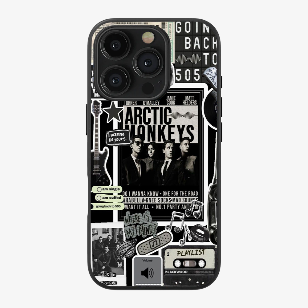 Arctic Monkeys Sticker Phone Case Clear Silicone Case