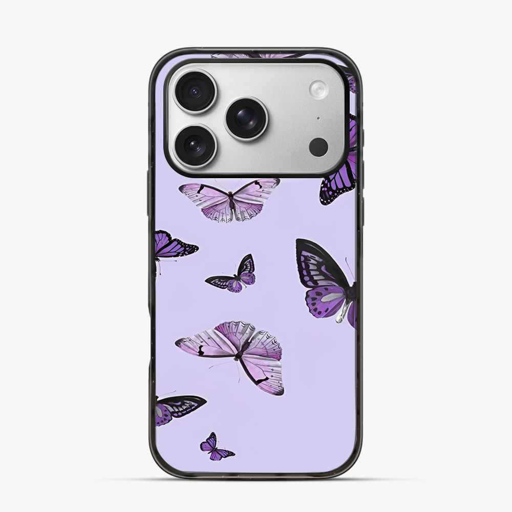 Purple Butterfly iPhone 17 Pro Case