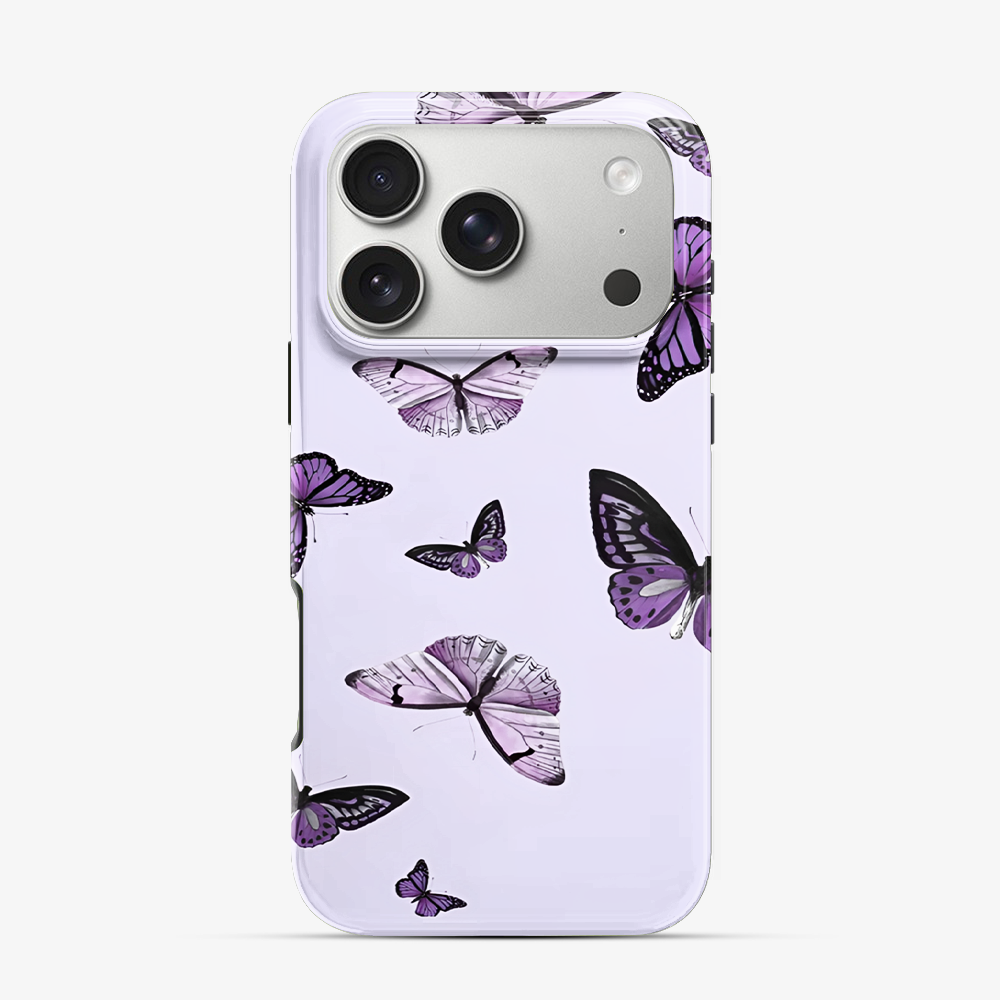 Purple Butterfly iPhone 17 Pro Case