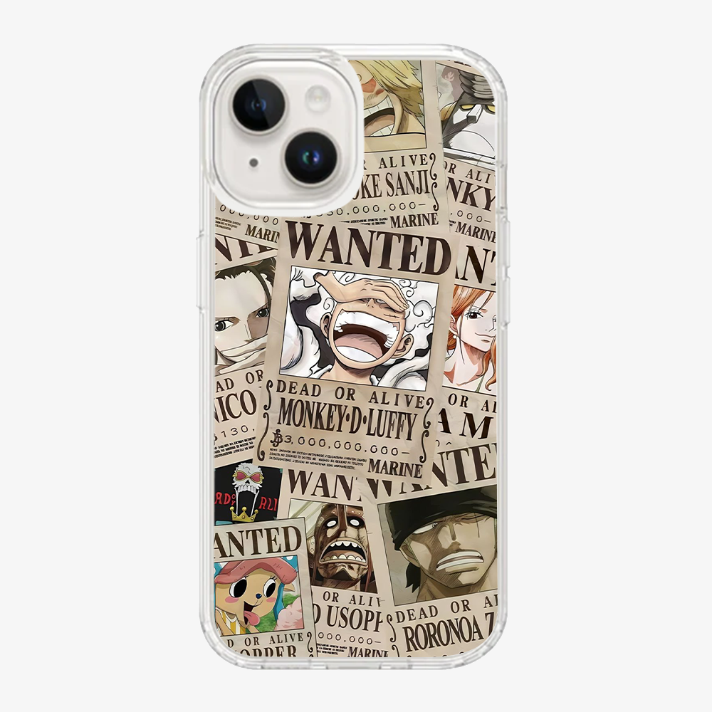 Wanted One Piece Luffy Anime Phone Case