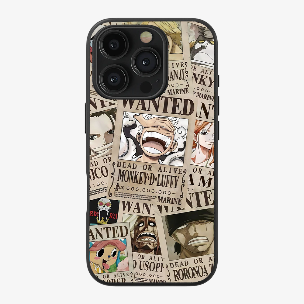 Wanted One Piece Luffy Anime Phone Case