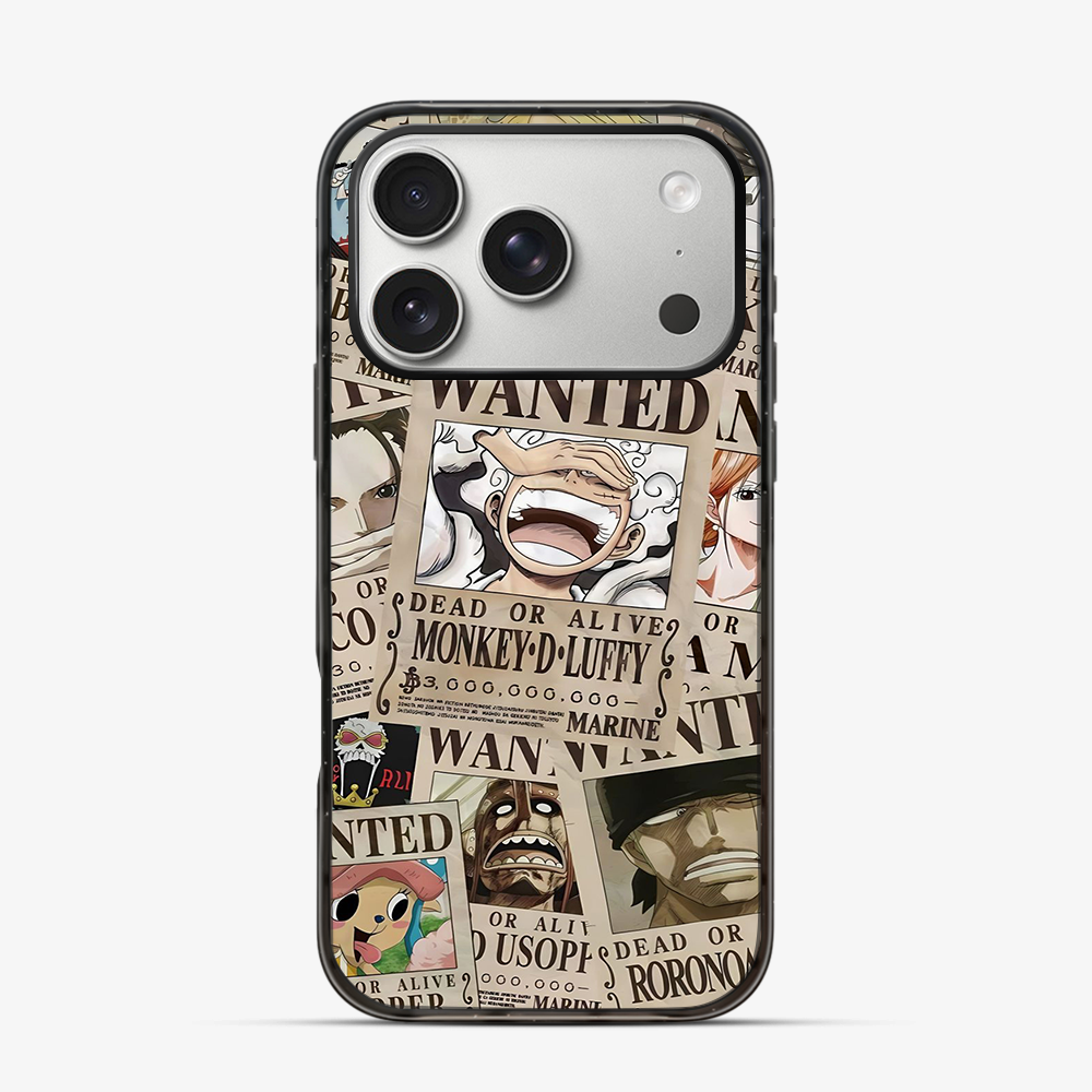 Wanted One Piece Luffy Anime iPhone 17 Pro Max Case
