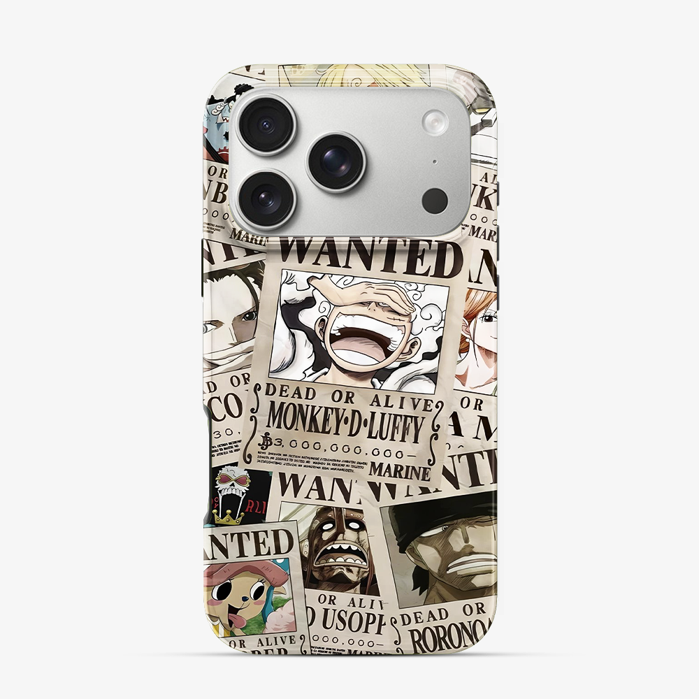 Wanted One Piece Luffy Anime iPhone 17 Pro Max Case