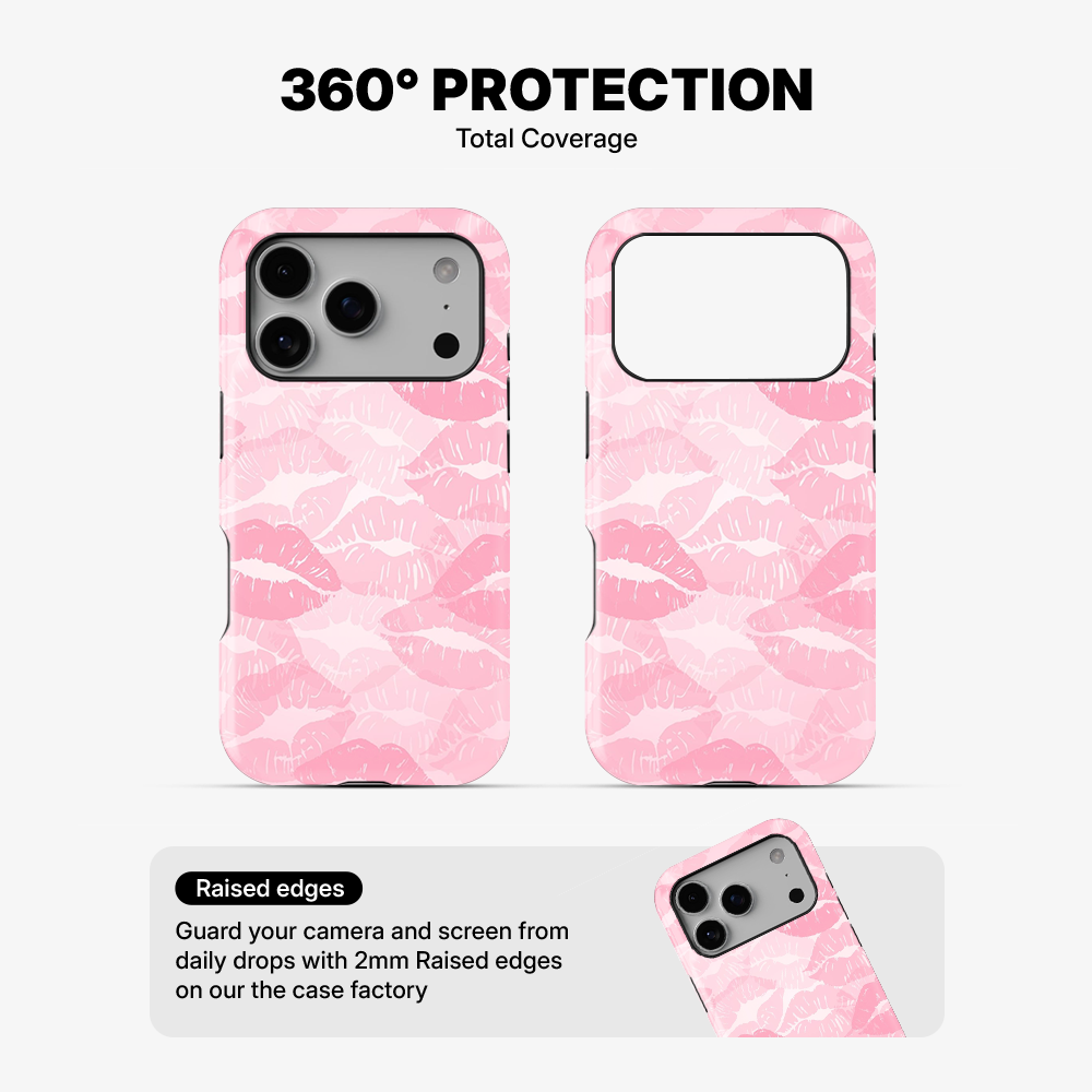 Pink Lips Pattern Phone Case | Two