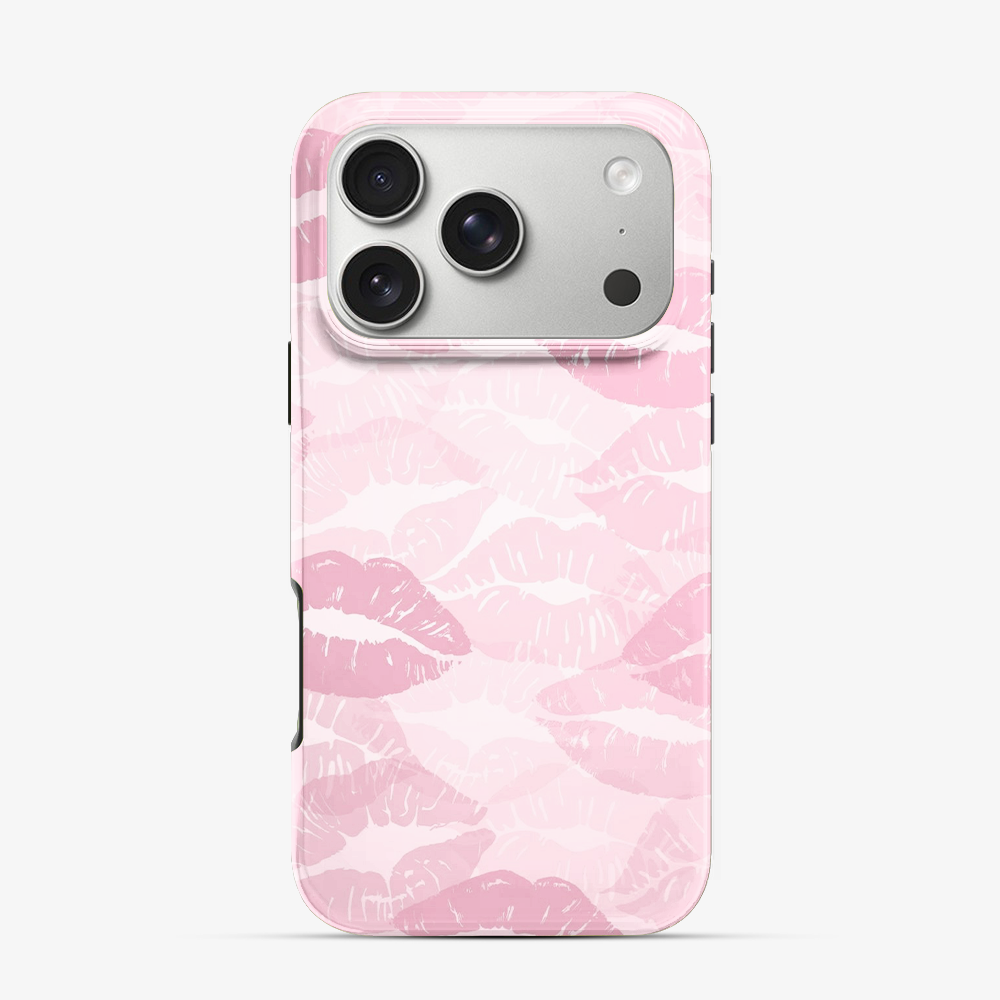Pink Lips Pattern | Two iPhone 17 Pro Case