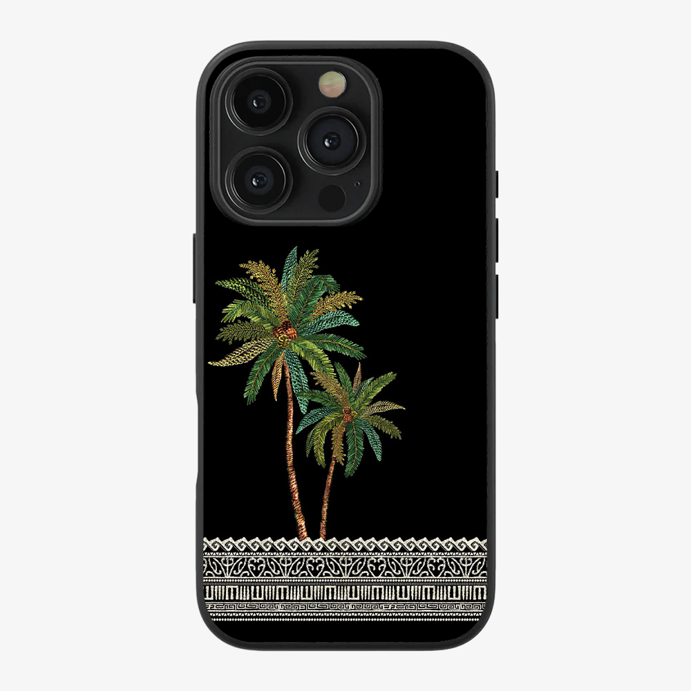 Tropical Palm Tree Phone Case Clear Silicone Case