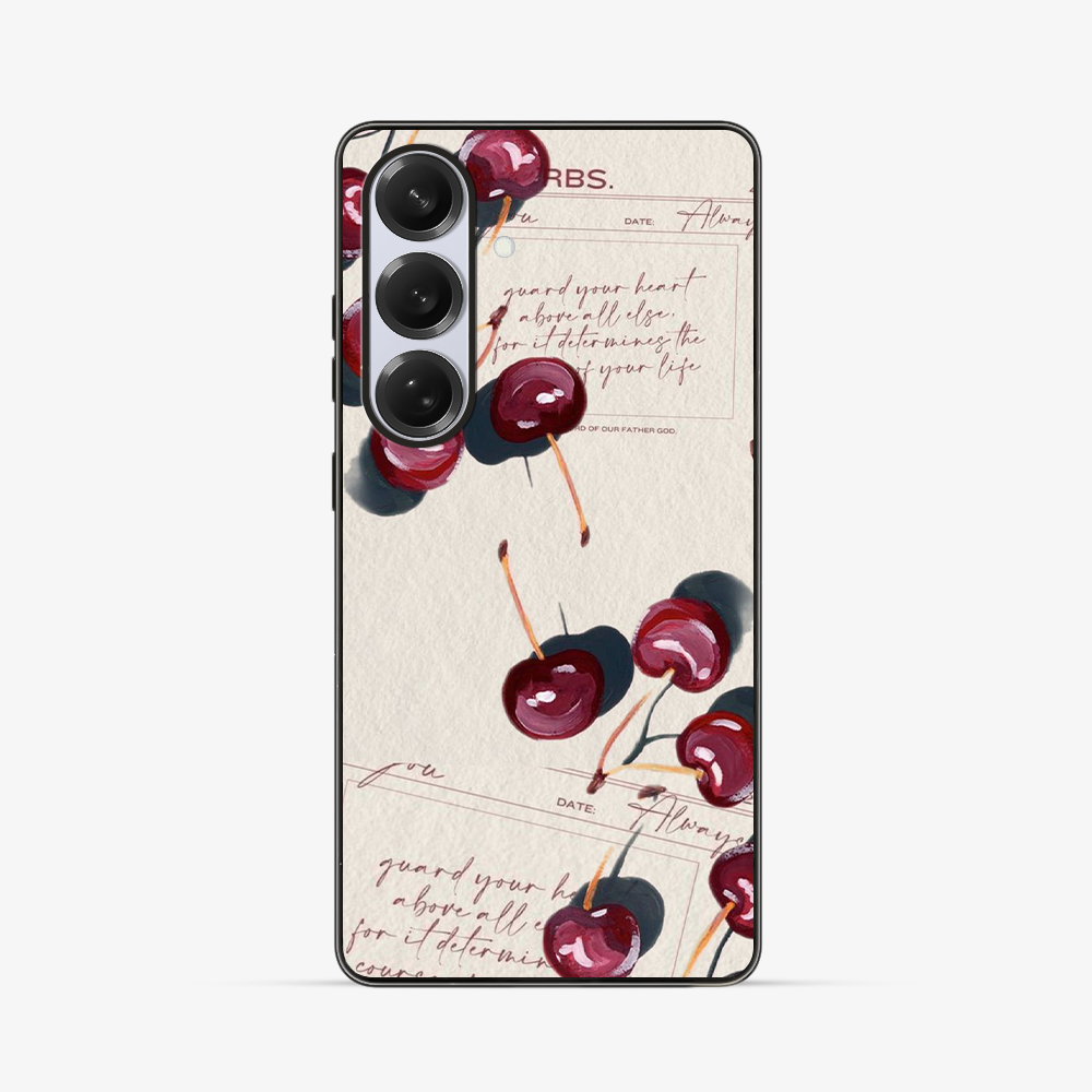 Cherry Samsung Phone Case | Two Clear Silicone Case