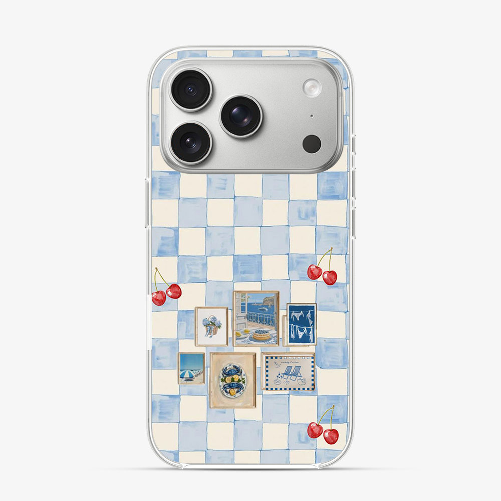 Sea Side Checker iPhone 17 Pro Case