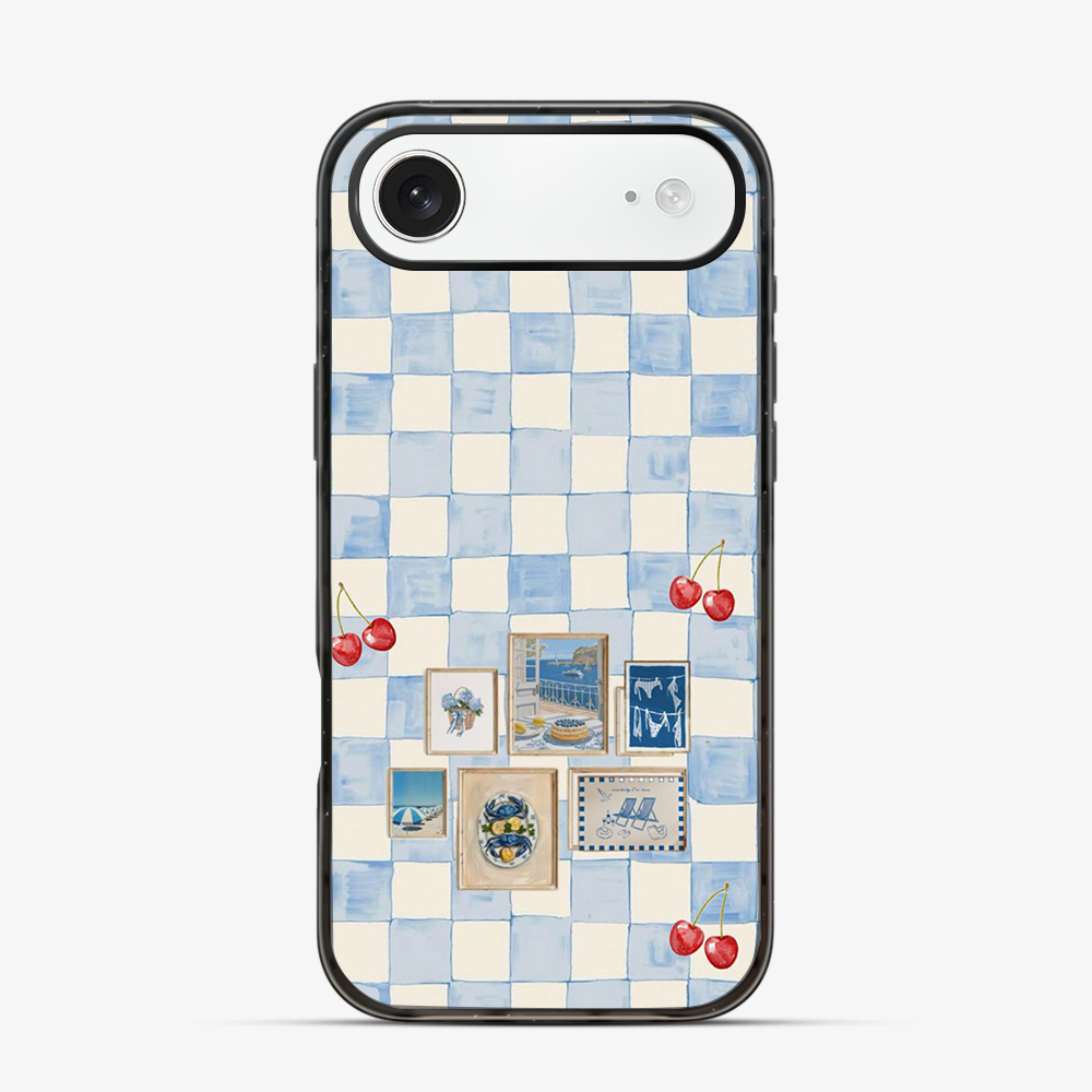 Sea Side Checker iPhone Air Case