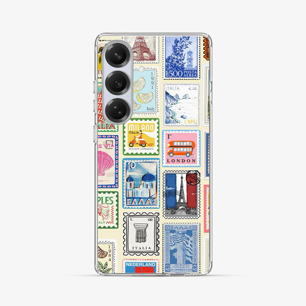 Multiple Stamps Samsung Phone Case Hard 2.0 Case