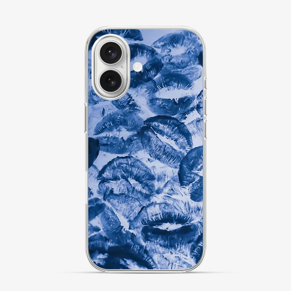 Blue Lips Pattern iPhone 17 Case