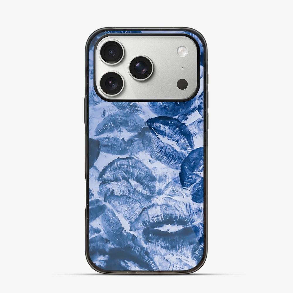 Blue Lips Pattern iPhone 17 Pro Case