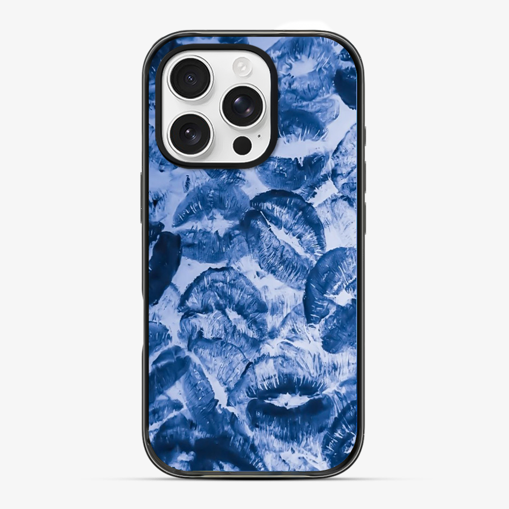 Blue Lips Pattern Phone Case Hard 2.0 Case
