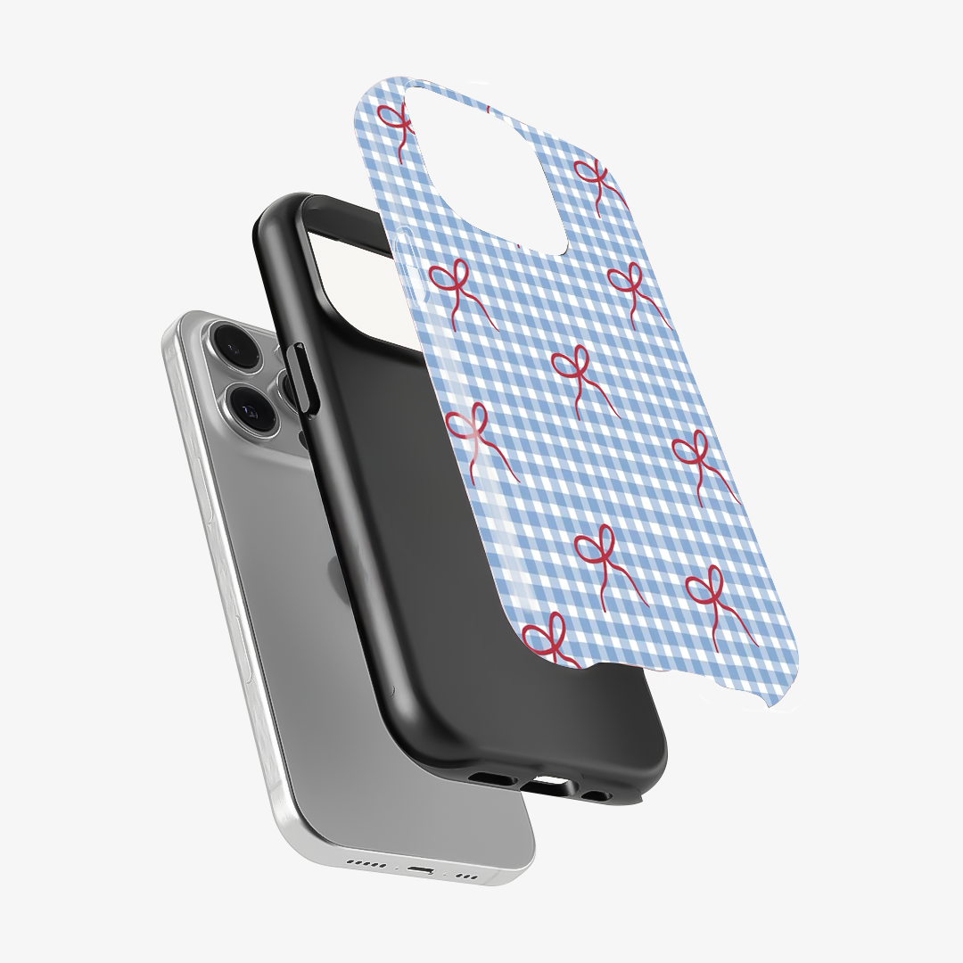 Checkered Bow Phone Case