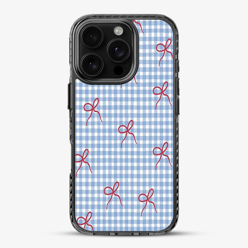 Checkered Bow Phone Case