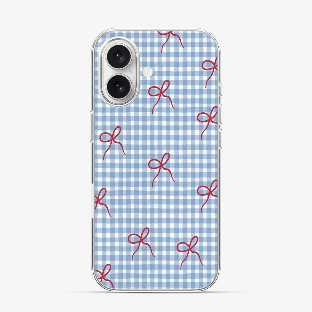 Checkered Bow iPhone 17 Case