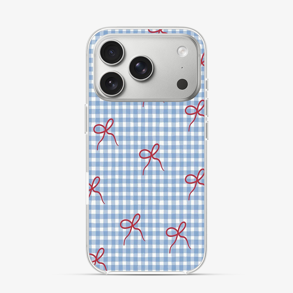 Checkered Bow iPhone 17 Pro Case