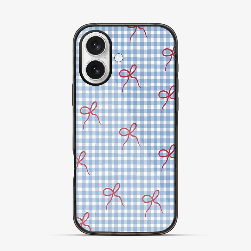 Checkered Bow iPhone 17 Case