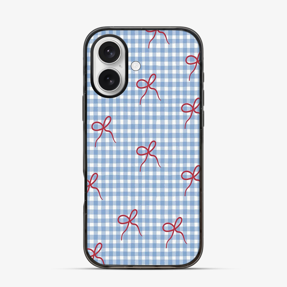 Checkered Bow iPhone 17 Case