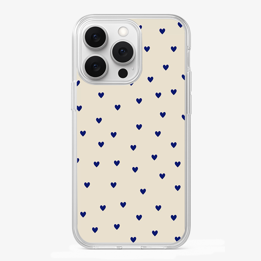 Blue Multiple Heart's Phone Case Glass Case