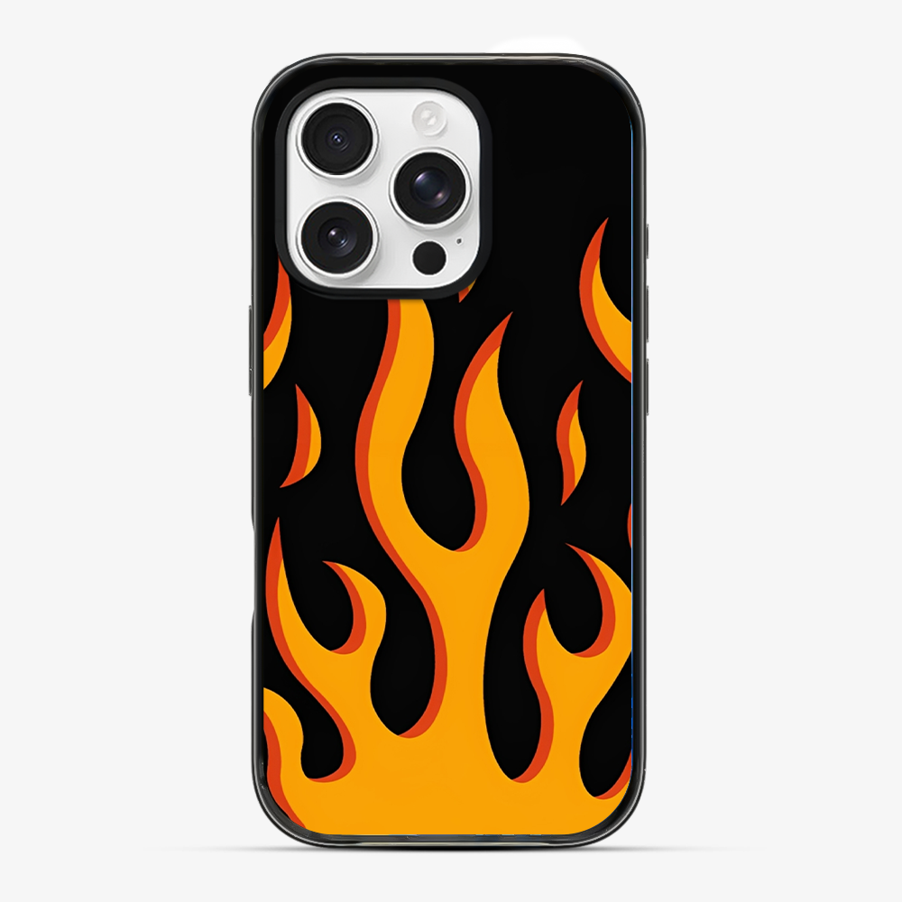 Flame Phone Case | Orange Hard 2.0 Case