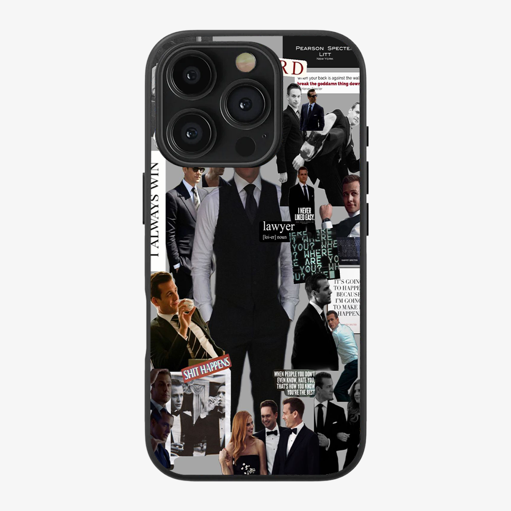 Suits Shit Happen Phone Case Clear Silicone Case