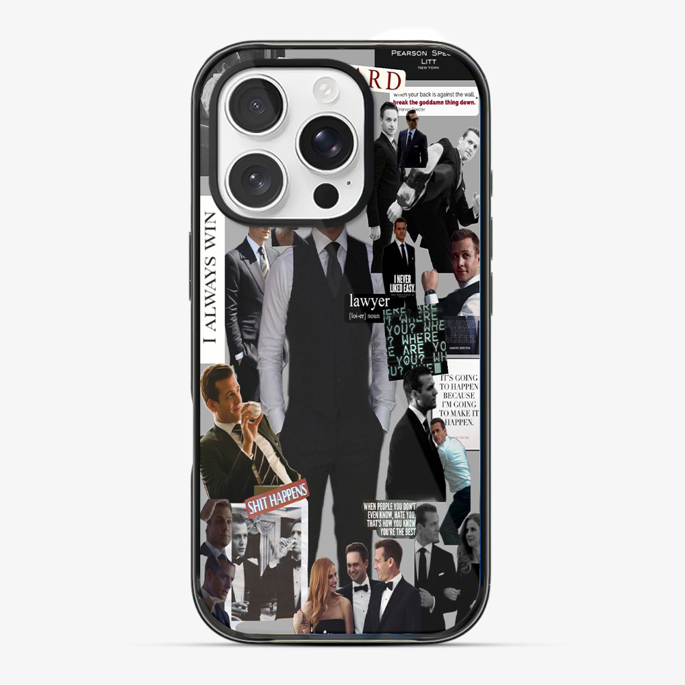 Suits Shit Happen Phone Case Anti Yellow Silicone Case