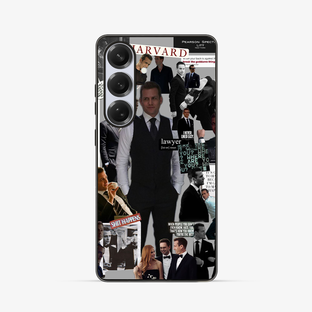 Suits Shit Happen Samsung Phone Case Clear Silicone Case
