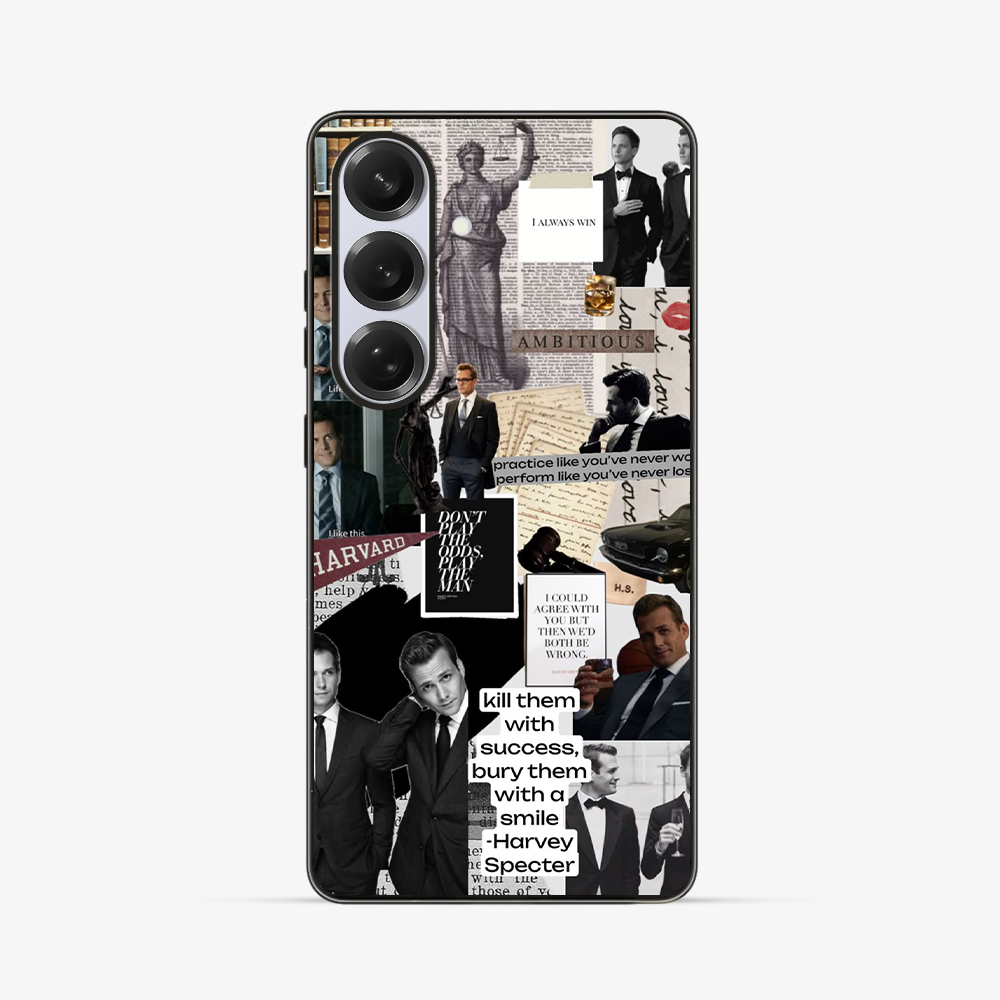 Suits Play The Man Samsung Phone Case Clear Silicone Case