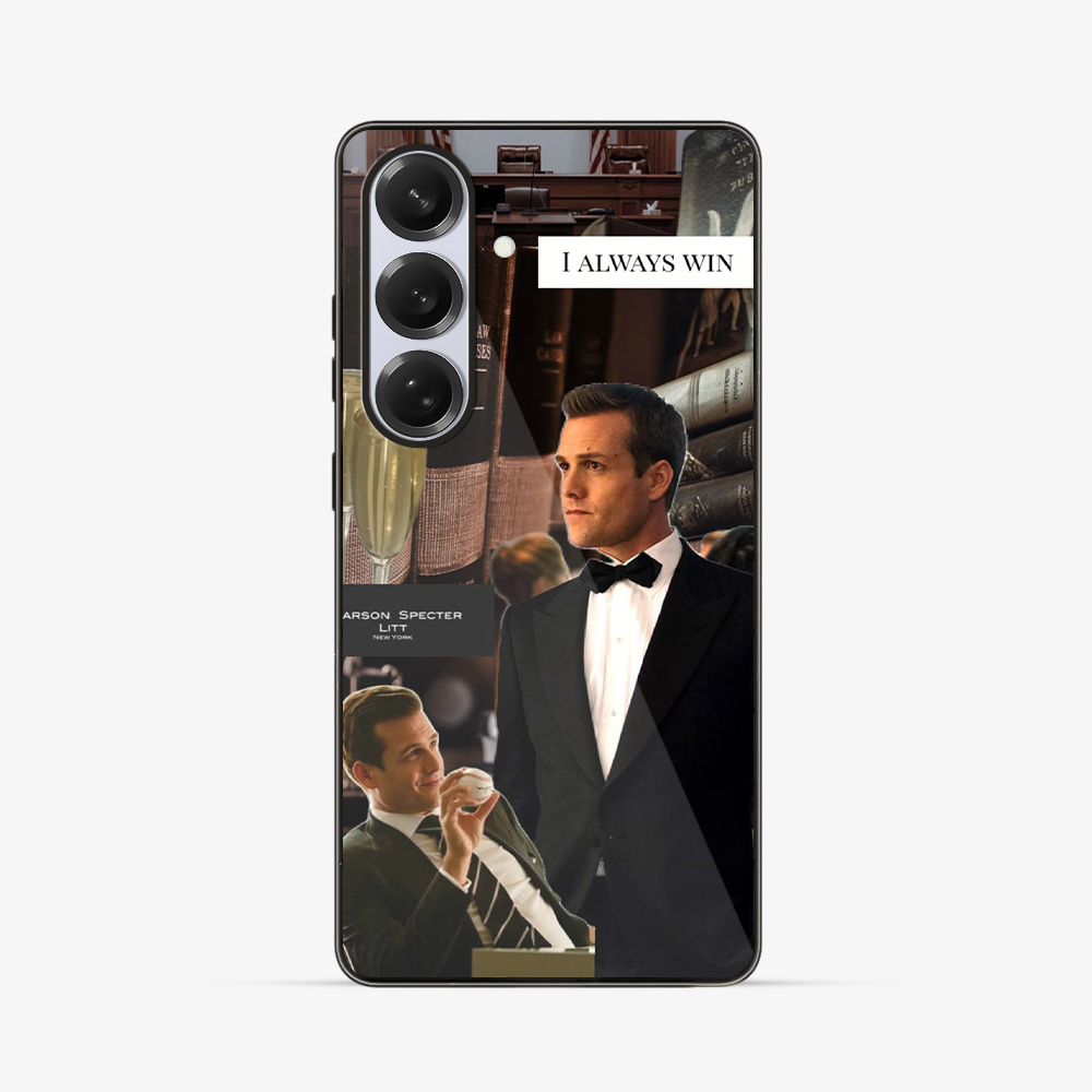 Suits I Always Win Samsung Phone Case Glass Case