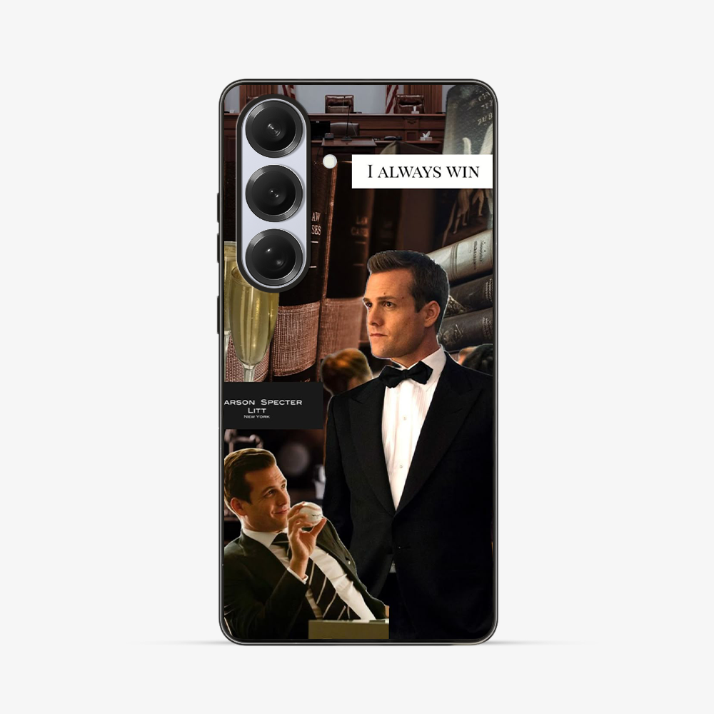 Suits I Always Win Samsung Phone Case Clear Silicone Case