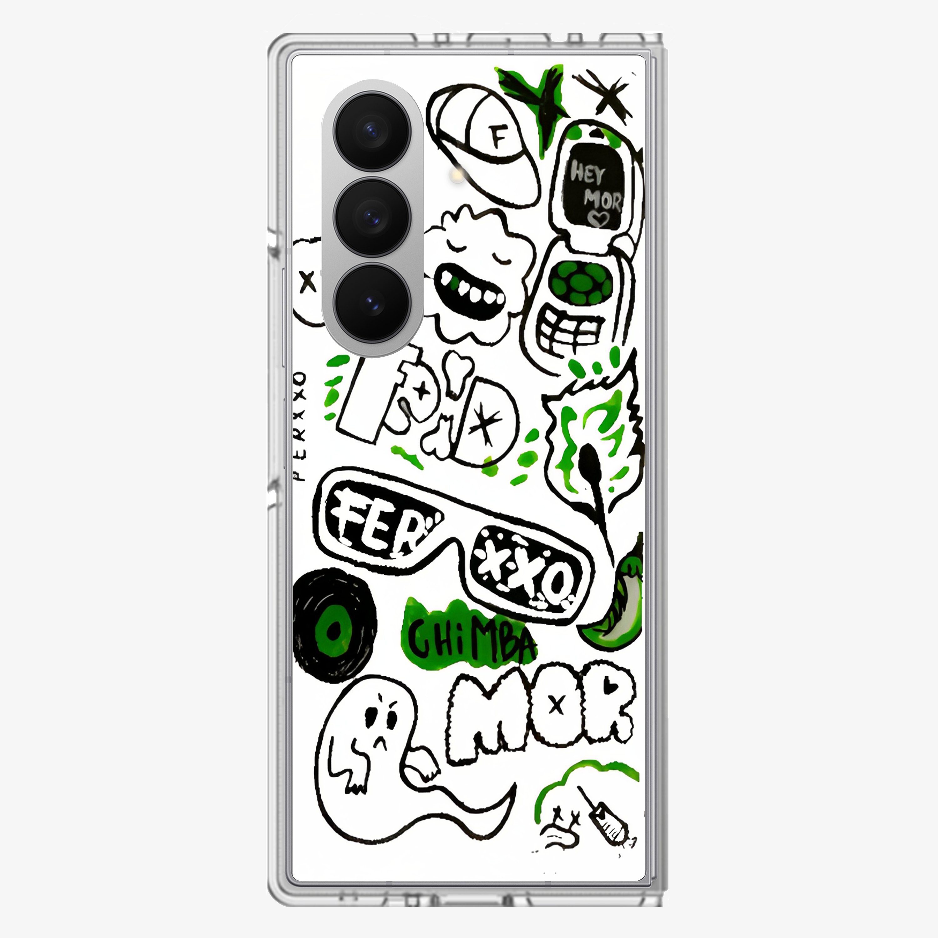 Doodle Samsung Z Fold Phone Case