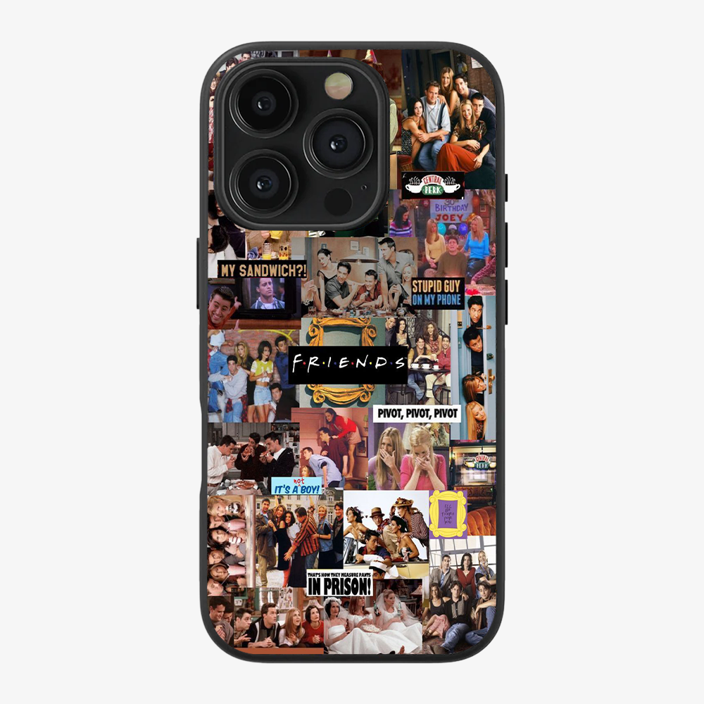 Friends Collage Phone Case Clear Silicone Case