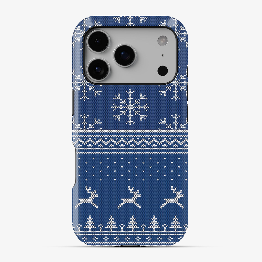 Christmas Navy Snowflake Phone Case