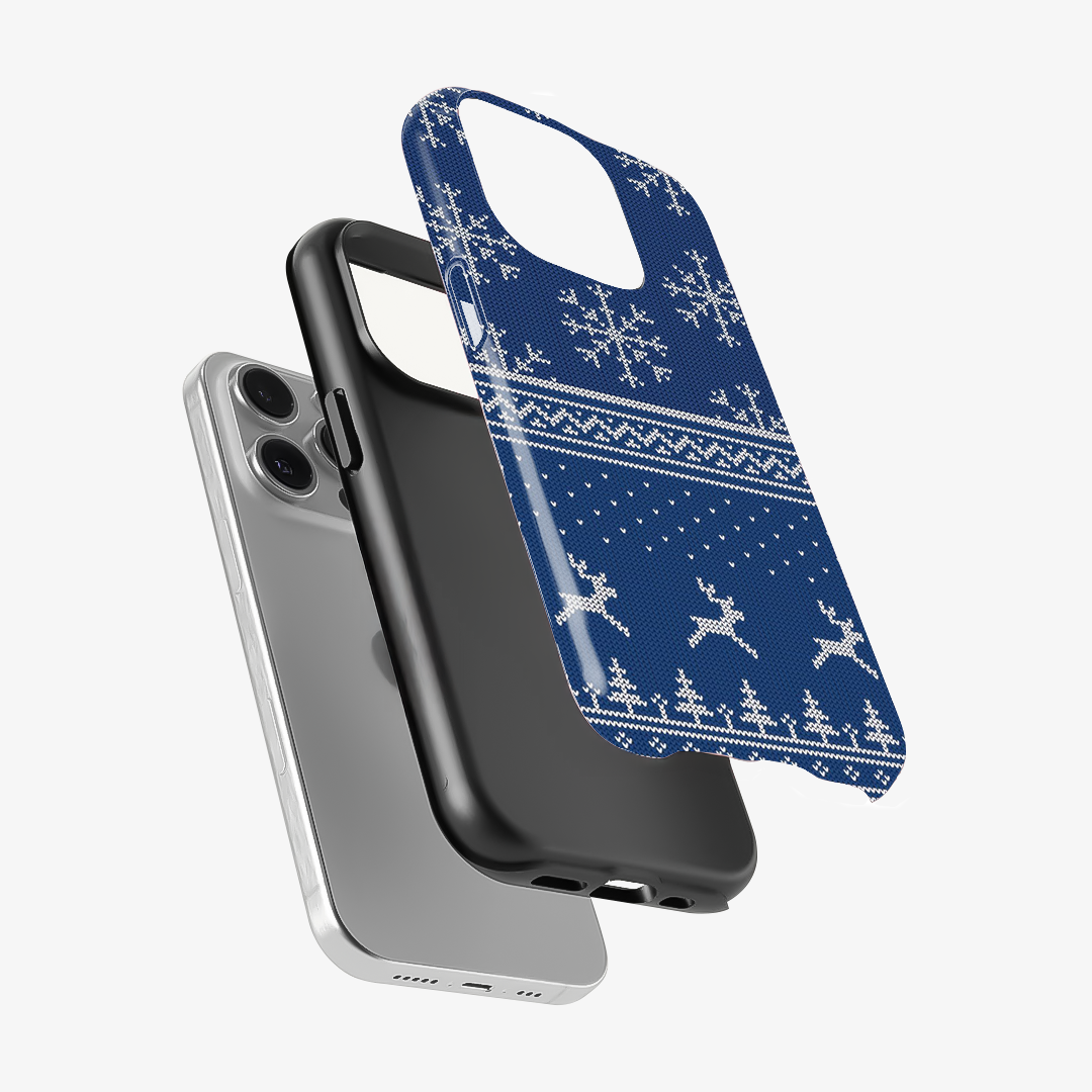 Christmas Navy Snowflake Phone Case