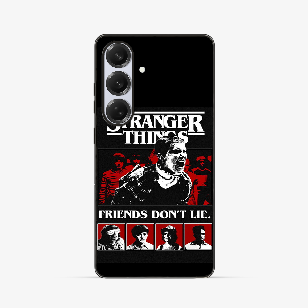 Stranger Things Friends Don't Lie Samsung Phone Case Clear Silicone Case