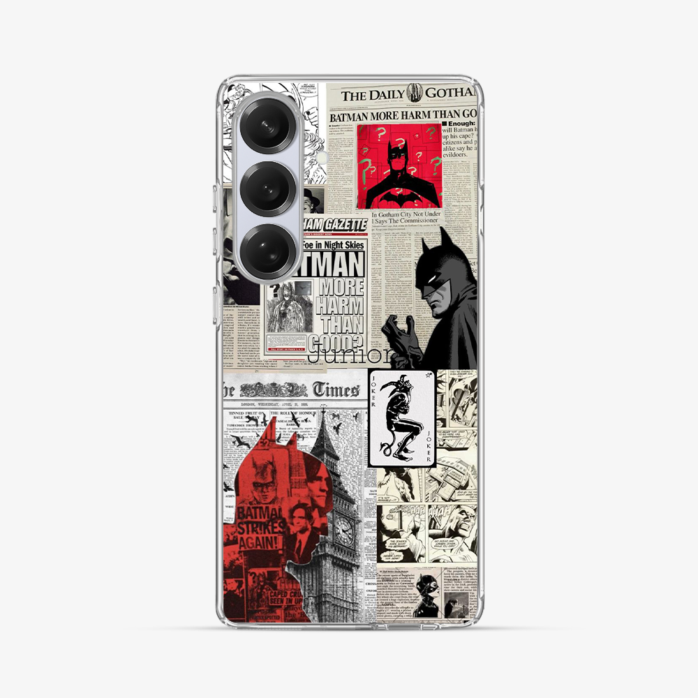 Batman Newspaper Samsung Phone Case Hard 2.0 Case