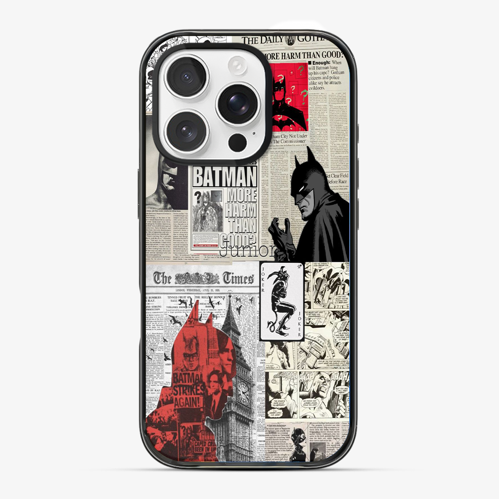 Batman Newspaper Phone Case Anti Yellow Silicone Case