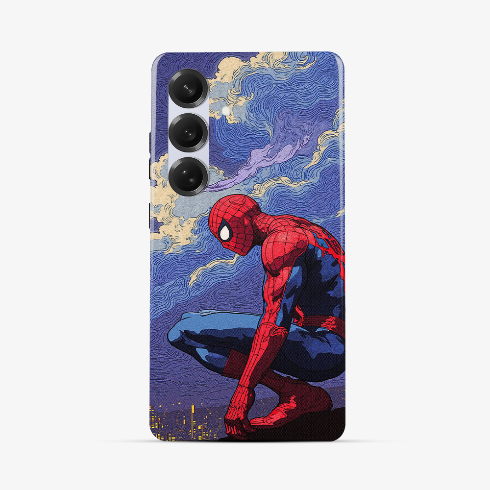 Spiderman Painting Samsung Phone Case Tough Double Layer