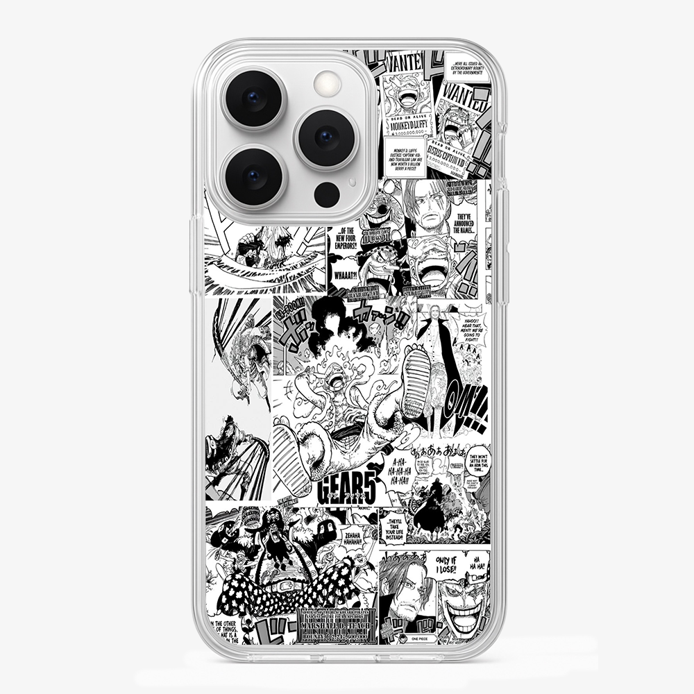 Luffy Newspaper Anime Phone Case Glass Case