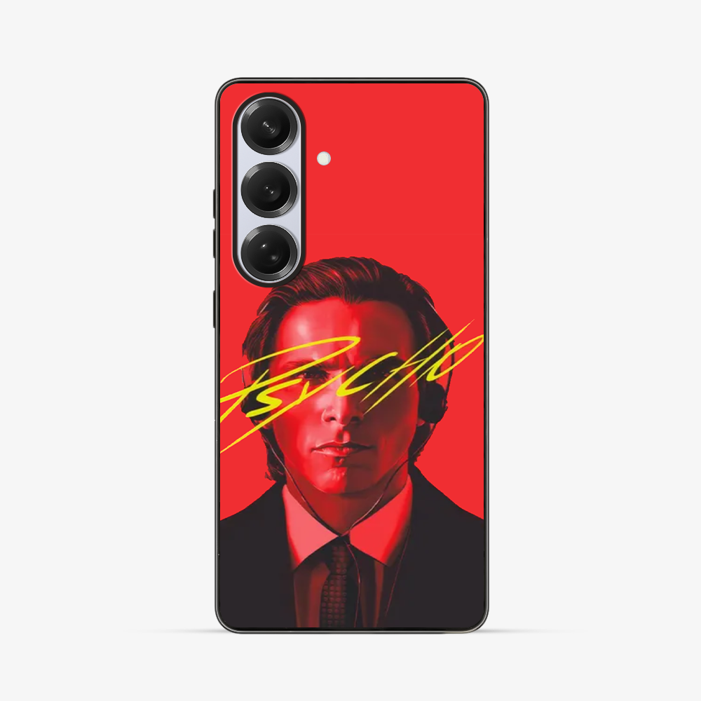 American Psycho Look Samsung Phone Case Clear Silicone Case