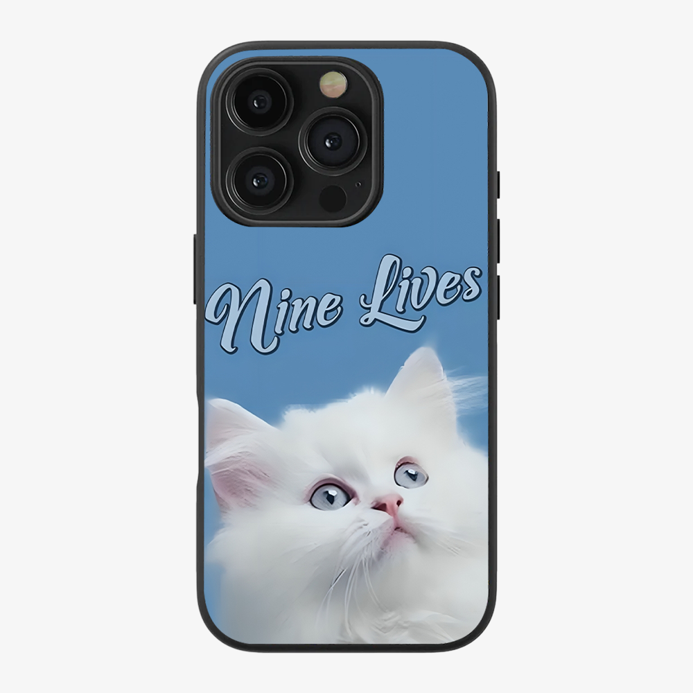 Nine Lives Cat Phone Case Clear Silicone Case