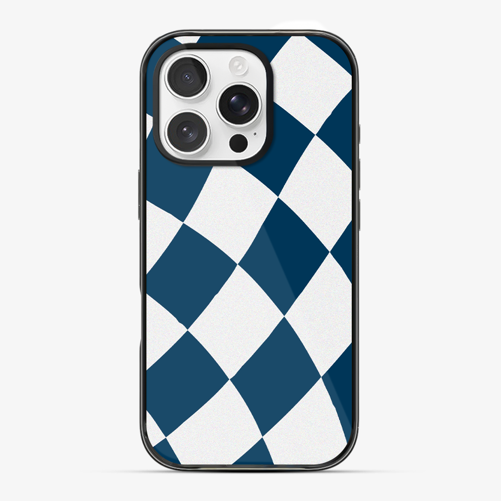 Blue & White Checkered Phone Case