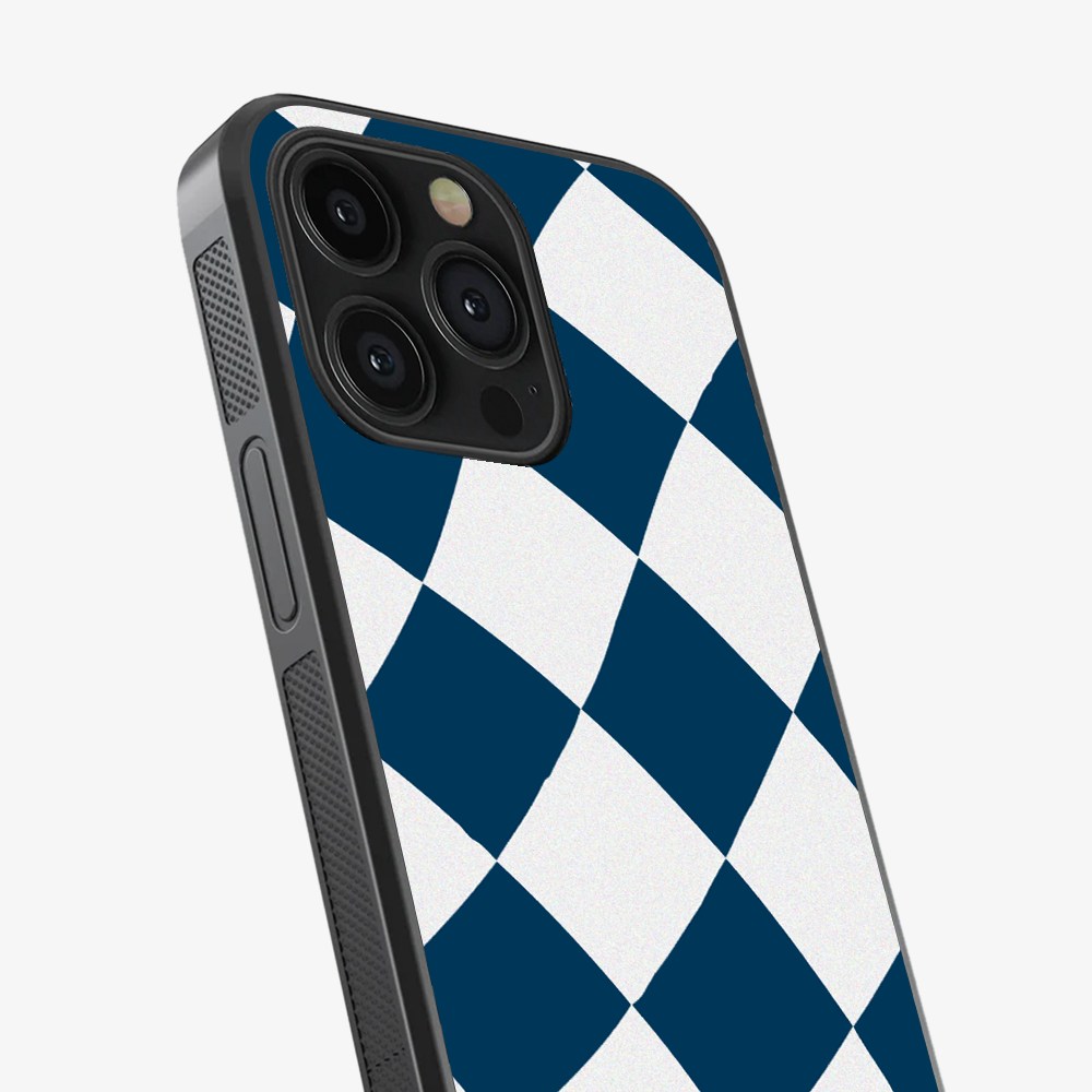 Blue & White Checkered Phone Case