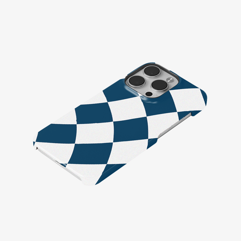 Blue & White Checkered Phone Case
